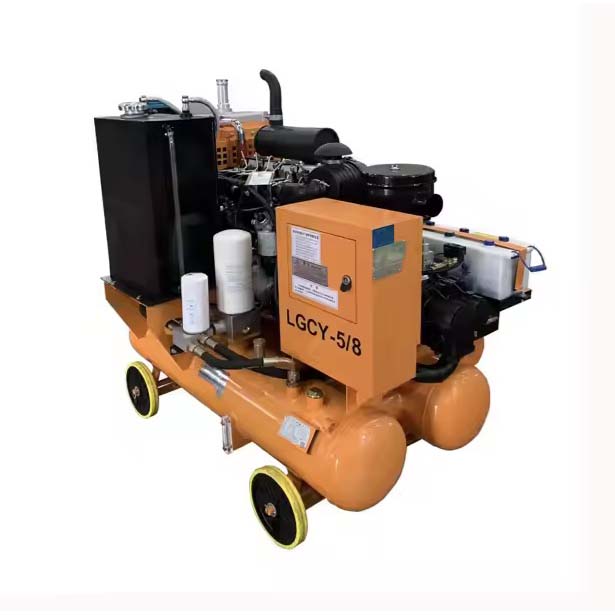 Compresseur d'air portable à vis avec moteur diesel LGCY-5